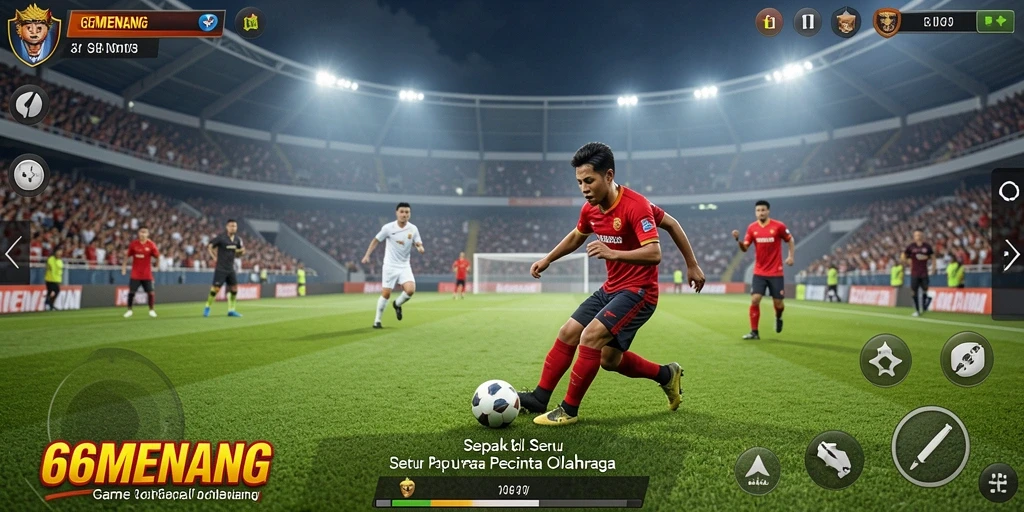 Tampilan menakjubkan dari gameplay 66MENANG yang penuh aksi.