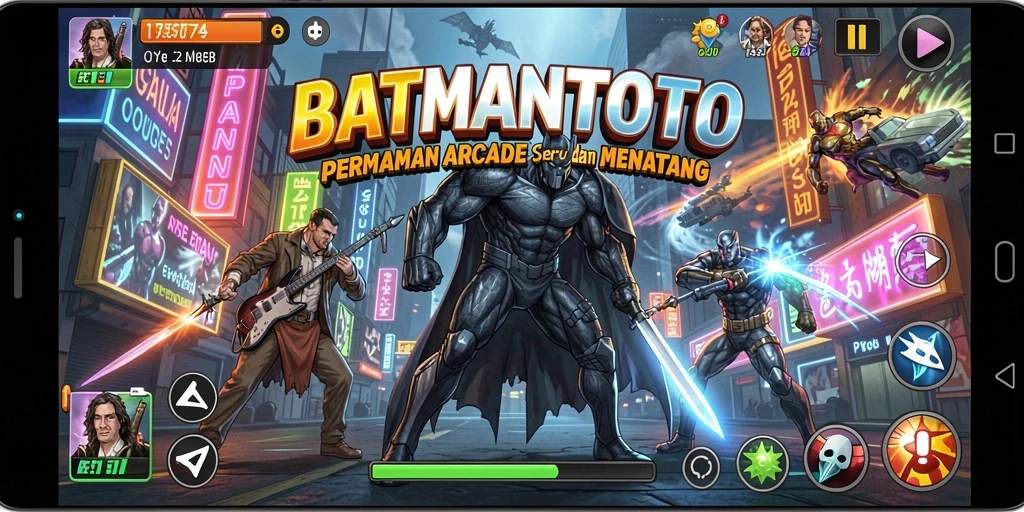 Screenshot dari gameplay seru BATMANTOTO yang penuh aksi.