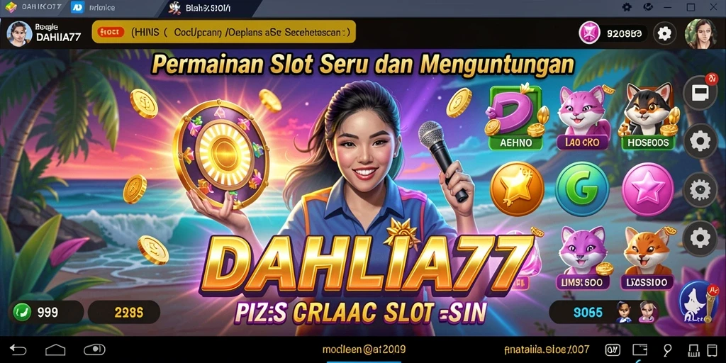 Tampilan menarik dari gameplay Slot DAHLIA77 yang seru.