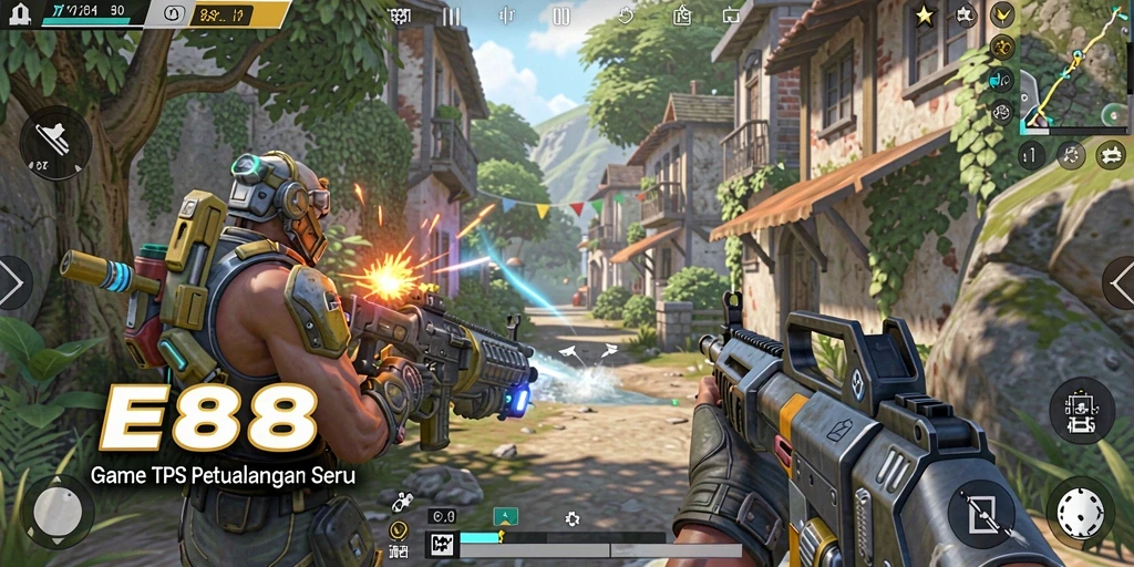 Tampilan dinamis dari gameplay E88 yang mendebarkan.