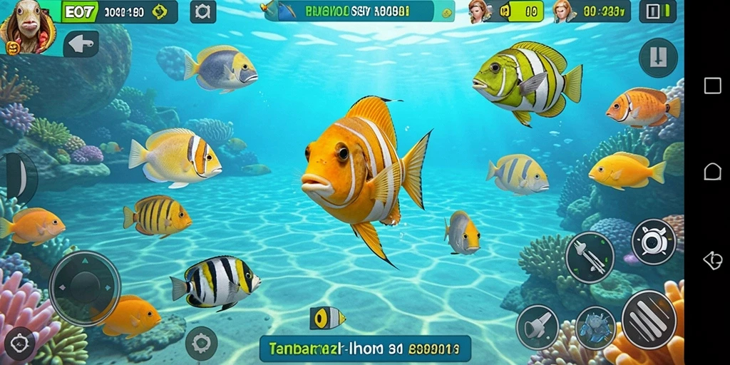 Gameplay seru menembak ikan di bawah laut.