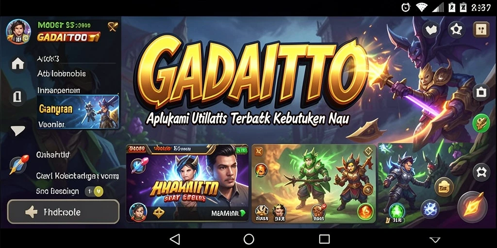 Tampilan antarmuka GADAITOTO yang ramah pengguna dan mudah dinavigasi.