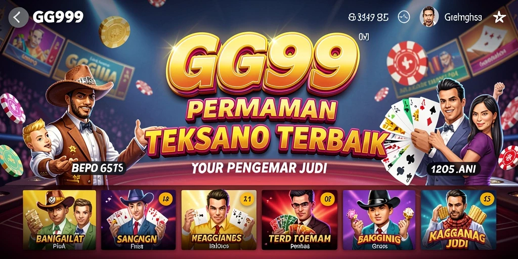 Tampilan menarik dari GG999 menampilkan keseruan permainan Kasino.