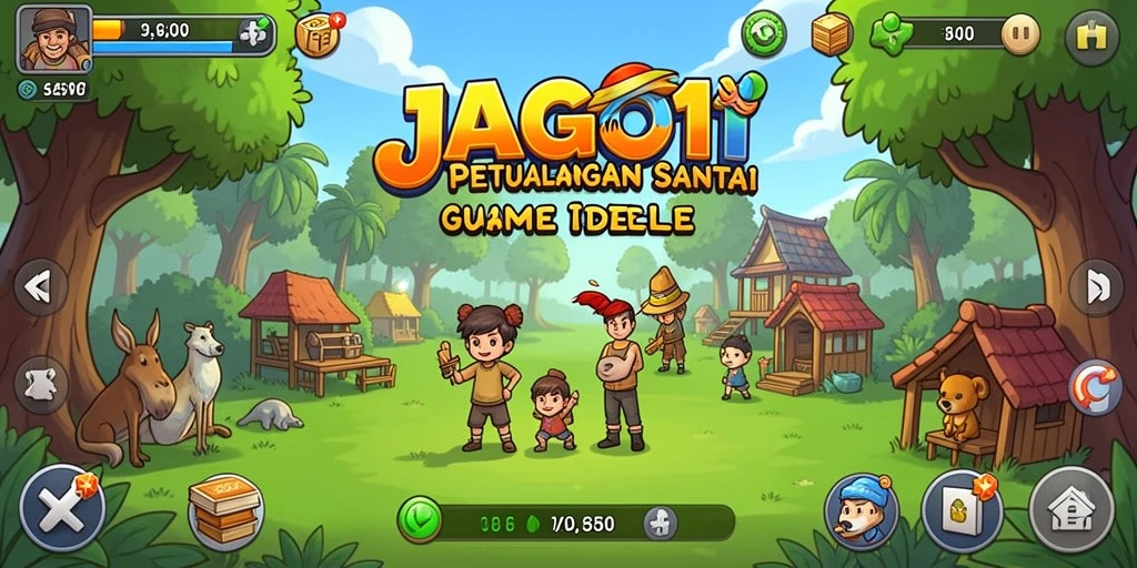 Tampilan menarik gameplay JAGO11 yang santai dan interaktif.