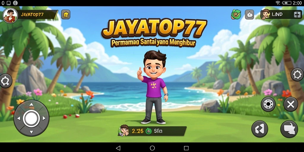 Tampilan gameplay JAYATOP77 yang menarik dan ceria.