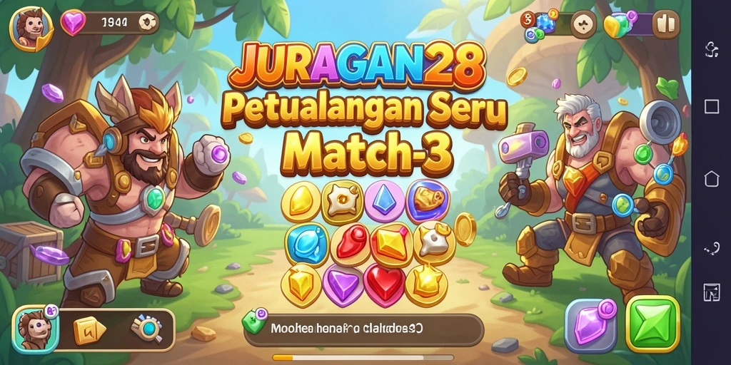 Screenshot dari gameplay seru JURAGAN28 dalam kategori Match-3.