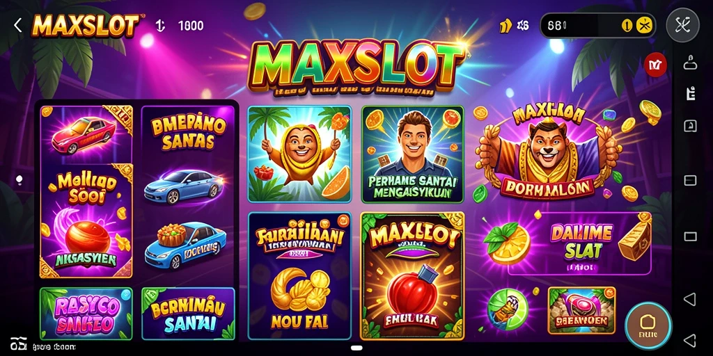 Tampilan gameplay yang menarik dan menyenangkan di MAXSLOT.
