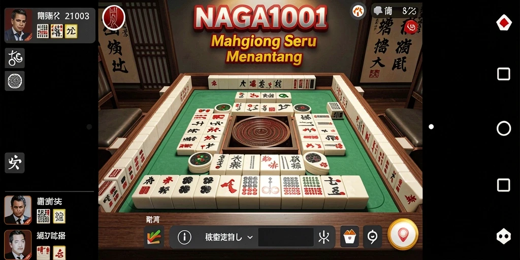 Screenshot gameplay NAGA1001 menampilkan aksi seru dalam Mahjong.