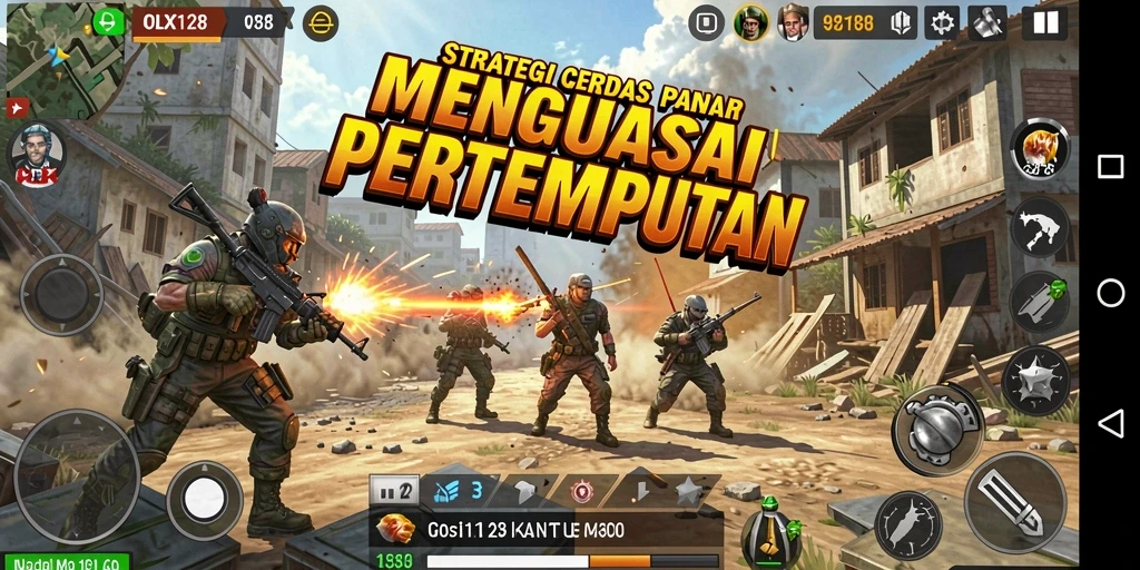 Tampilan gameplay strategis yang mendebarkan di OLX128.