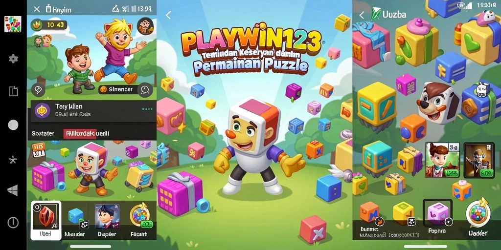 Tampilan gameplay permainan Puzzle yang menantang dan seru.