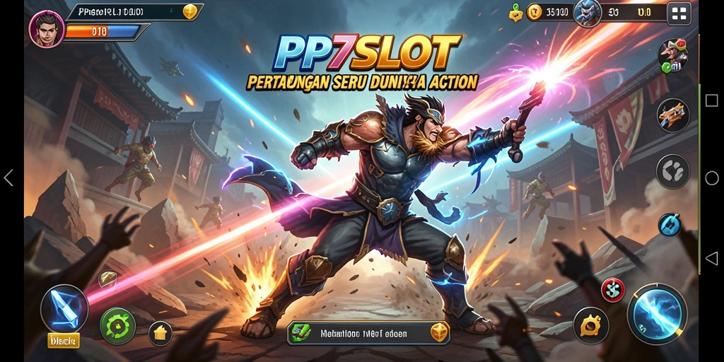 Tangkapan layar gameplay PP7SLOT menunjukkan pertarungan intens dan aksi yang mendebarkan.