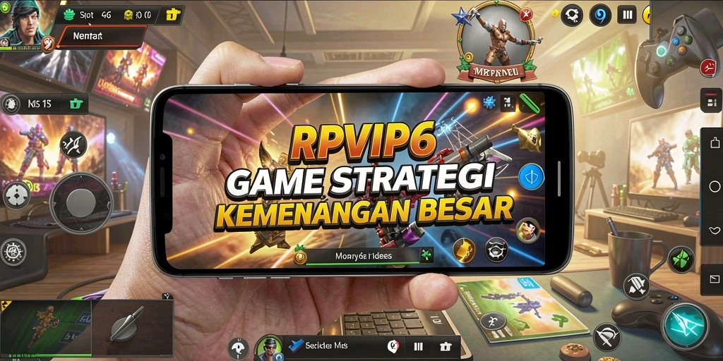 Screenshot utama RPVIP6 menampilkan aksi seru dalam battlefield SLG.