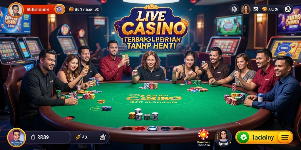 Screenshot RR89 menampilkan gameplay Live Casino yang memukau dengan dealer profesional.