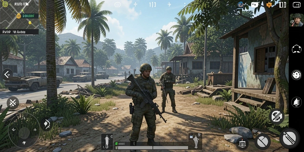 Gameplay <strong>RVIP</strong> yang menampilkan interaksi karakter dan pilihan hidup.