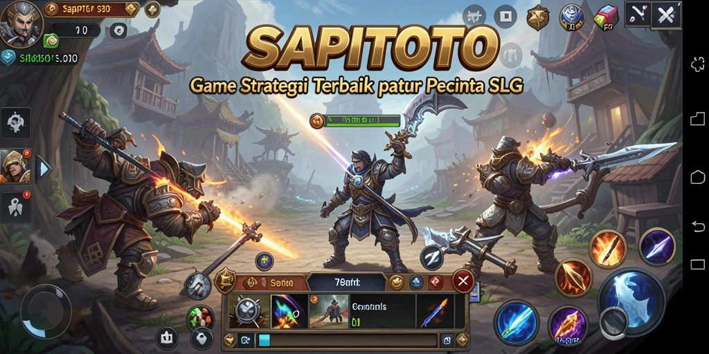 Tampilan menarik dari gameplay strategi SLG SAPITOTO.