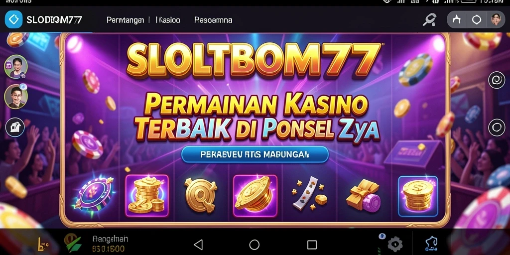Tangkapan layar SLOTBOM77 menampilkan keseruan permainan slot yang menantang.