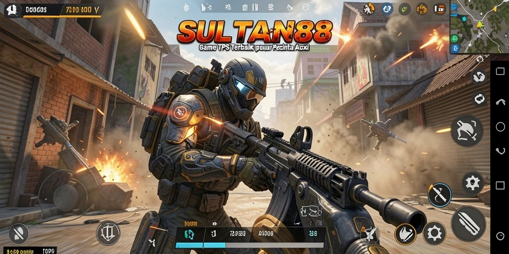 Tangkapan layar SULTAN88 menunjukkan momen seru dalam gameplay TPS.