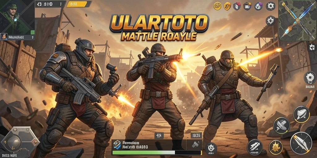 Gameplay ULARTOTO yang menegangkan dan penuh aksi Battle Royale.
